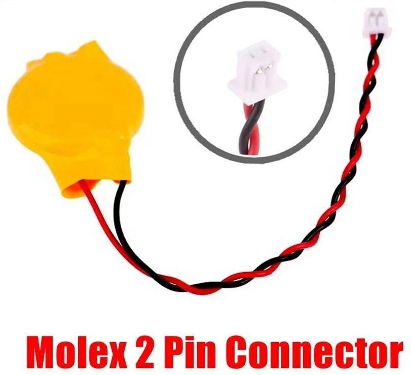 Leader Computer Internal Cmos Battery CR2032 Molex 2 Pin