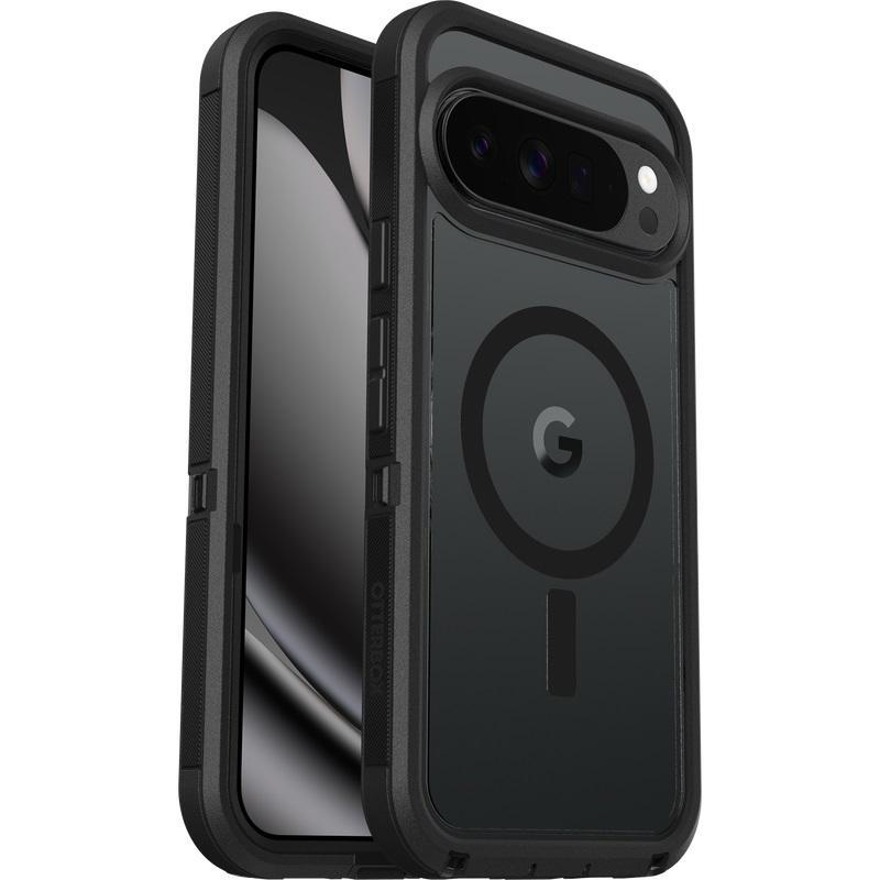 OtterBox Defender Pro XT Clear Magnets Google Pixel 10 Pro XL Dark Side Case - Black (77-98266), Drop+ 7X Military Standard, 7 Years Warranty