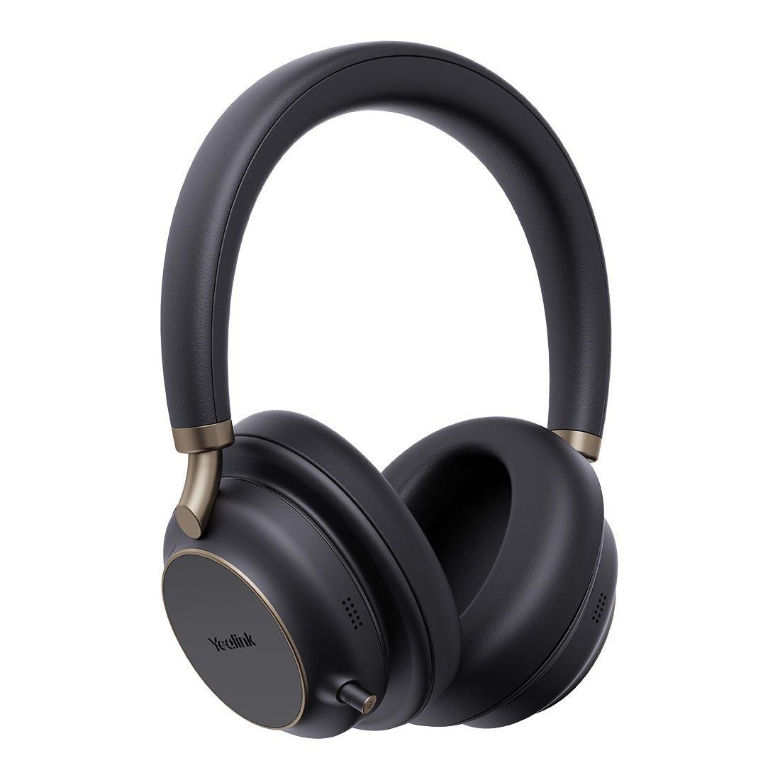 Yealink BH76 Plus Uc Black Usb-C/A Bluetooth Stereo Headset, 5Mic Beamforming Noise Cancellation Talk Time Up To 35H, Bluetooth 5.3 Usb-C/A Dongle