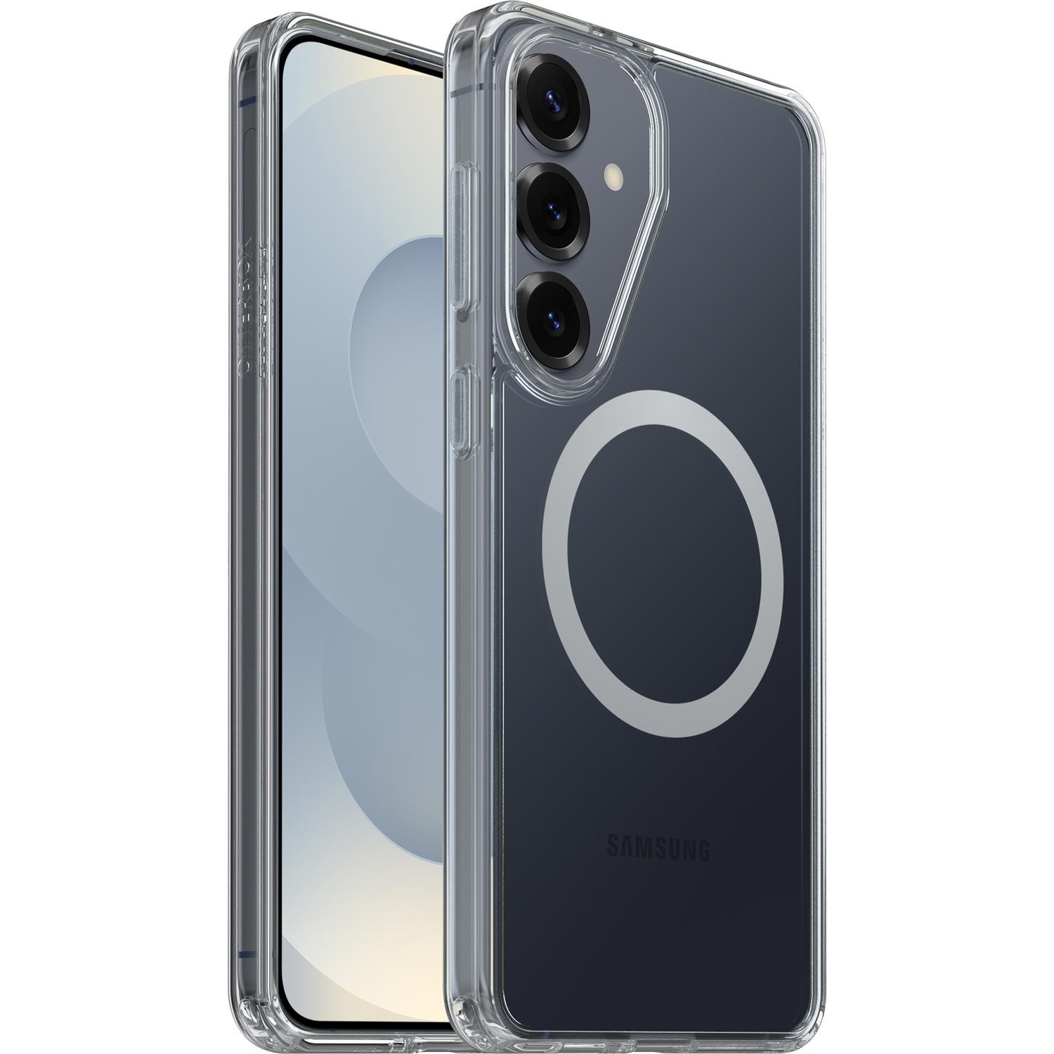 OtterBox Symmetry Clear Magnets Samsung Galaxy S26+ 5G (6.7') Case Clear - (77-99971), Drop+ 3X Military Standard, Raised Edges, 7 Years Warranty