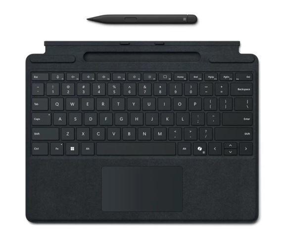 Microsoft Surface Pro 8/9/X/10/11 Business Signature Mechanical & Backlit Key Large Type Cover Keyboard Black With Slim Pen