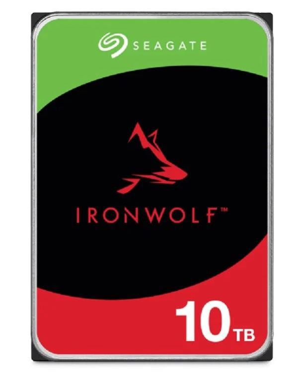 Seagate IronWolf ST10000VN000 10 TB Hard Drive - 3.5" Internal - SATA (SATA/600) - Conventional Magnetic Recording (CMR) Method
