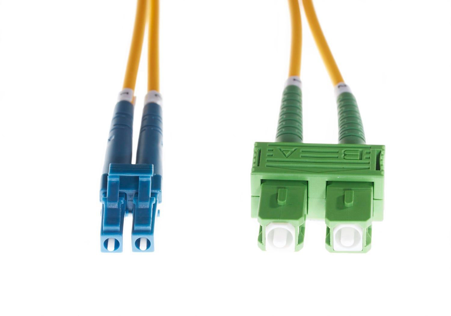 4Cabling 10M Lc-Sc/Apc Os1 / Os2 Singlemode Fibre Optic Duplex Cable