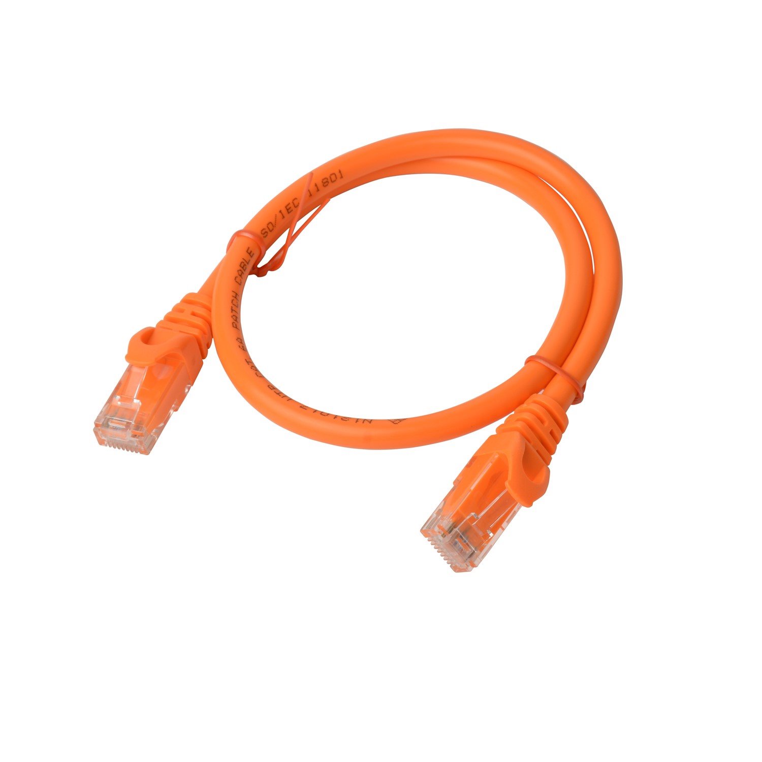 8Ware Cat 6A Utp Ethernet Cable, Snagless  - Orange 0.25M