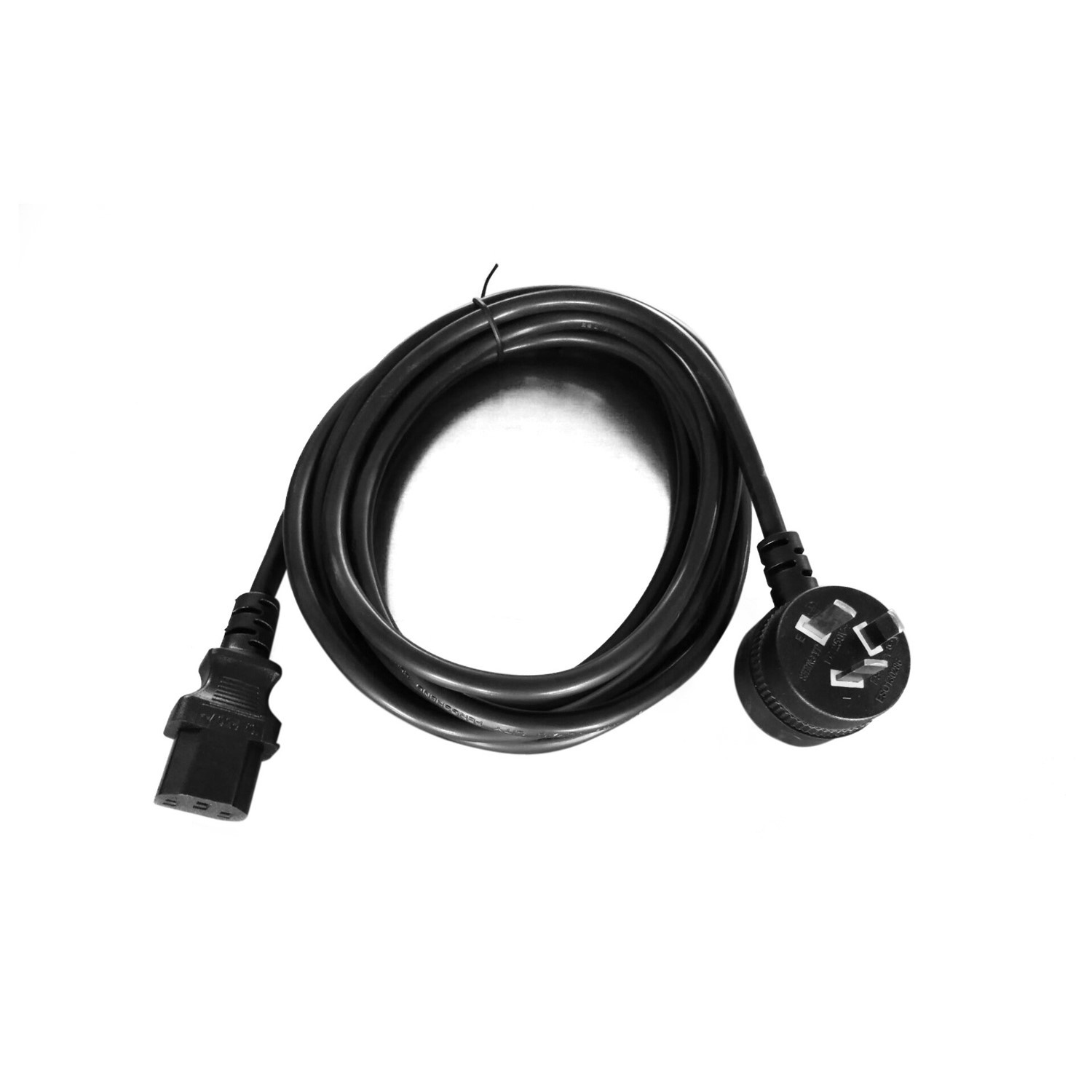 8Ware Power Cable From 3-Pin Piggy Back Au Male To Iec C13 Female Plug In 3M