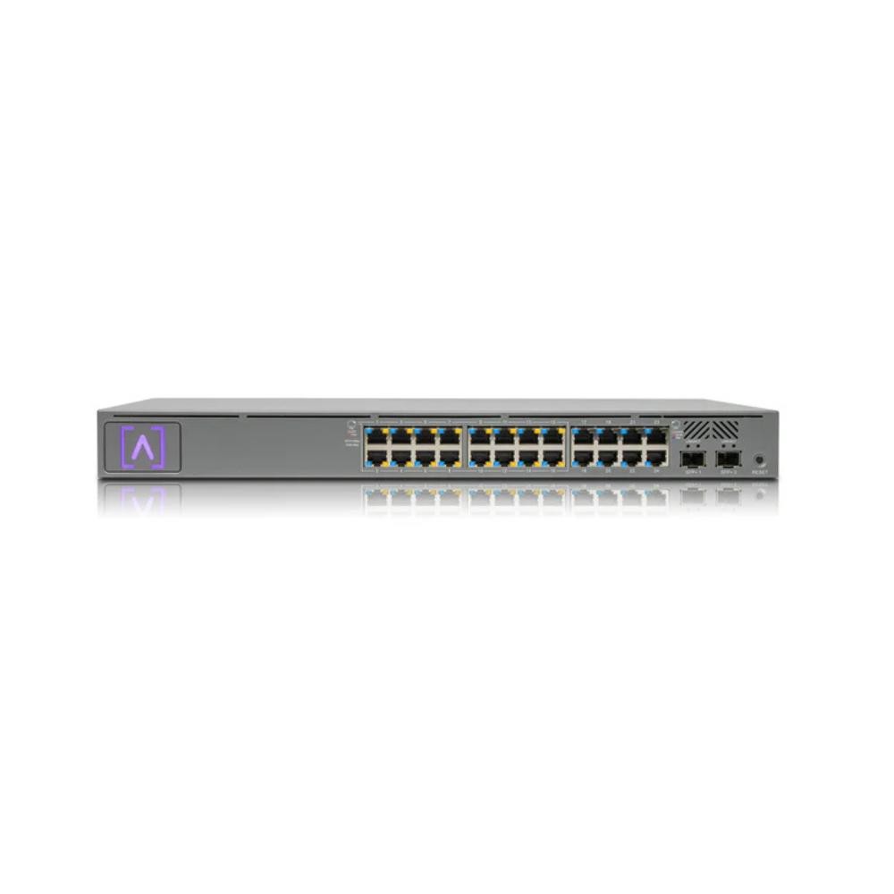 Alta Labs S24-Poe 24-Port PoE Switch, Layer 2, 16X 802.3At PoE+ Ports, 8X Non-PoE Ports &Amp; 2X SFP+ Ports, 240W PoE Budget, 1U Rackmountable