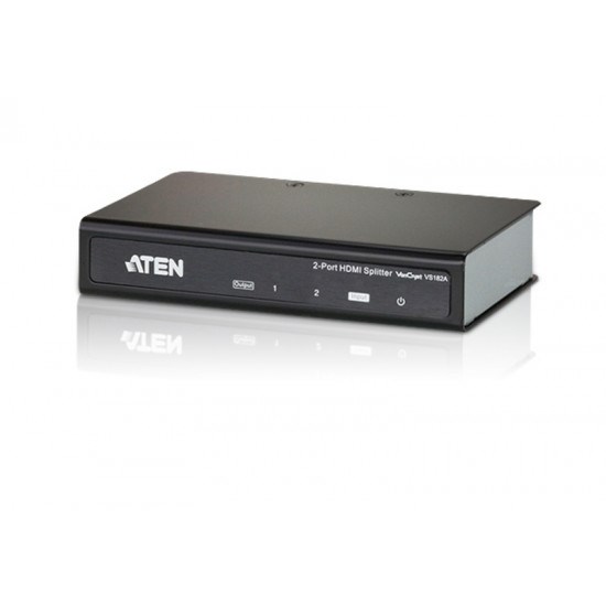 Aten (Vs182a) VanCryst 2 Port 4K Hdmi Splitter. Up To 4096 X 2160 / 3840 X 2160 @ 60Hz (4:2:0); 4096 X 2160 / 3840 X 2160 @ 30Hz (4:4:4)