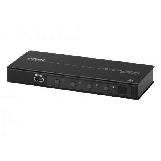 Aten (VS481C) 4 Port True 4K Hdmi Switch(Auto Switching For Auto Port Selection, HDCP Compliant, Port Selection Can Be Controlled BY RS232, Cascadable To 3 Leve