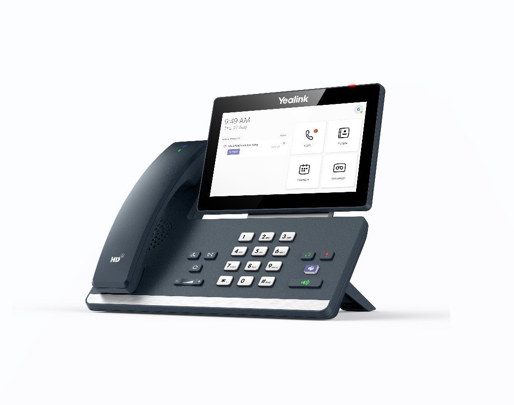 Yealink MP58 WH E2 Teams Android 13 Phone, Teams And Skype Compatible 7' Colour Touch Screen, HD Audio, Built-In Bluetooth And WiFi, Wireless Handset