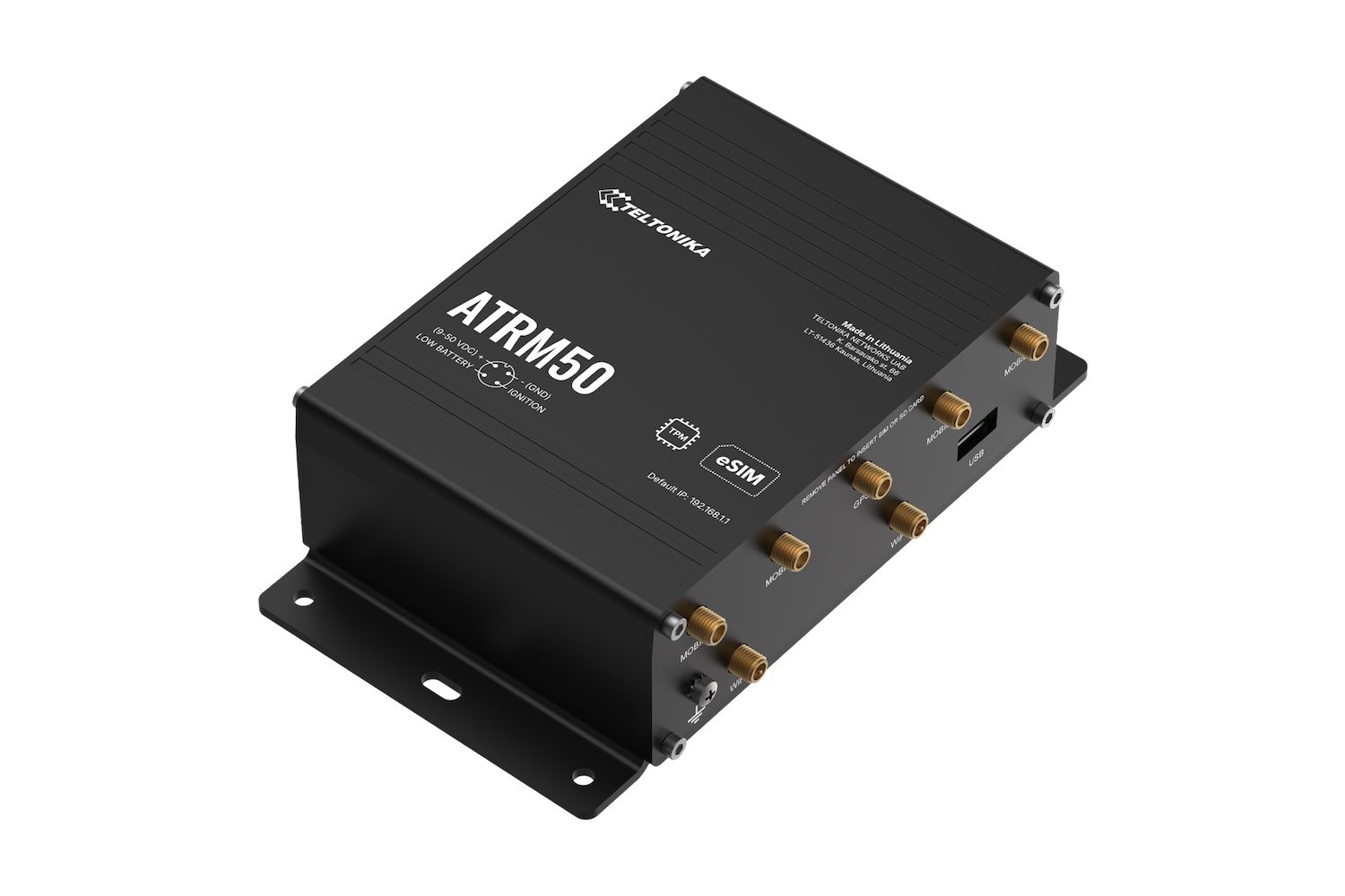 Teltonika | TRB501 | 5G Industrial Gateway With Esim, Backwards Compatible With 4G (Lte Cat 20) And 3G, Up To 2.5 GBPS