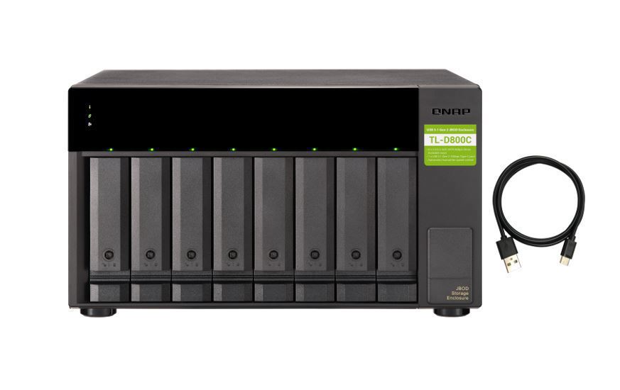 Qnap 8 Bay Desktop Usb-C 3.1Gen2 10GBPS Expansion Unit