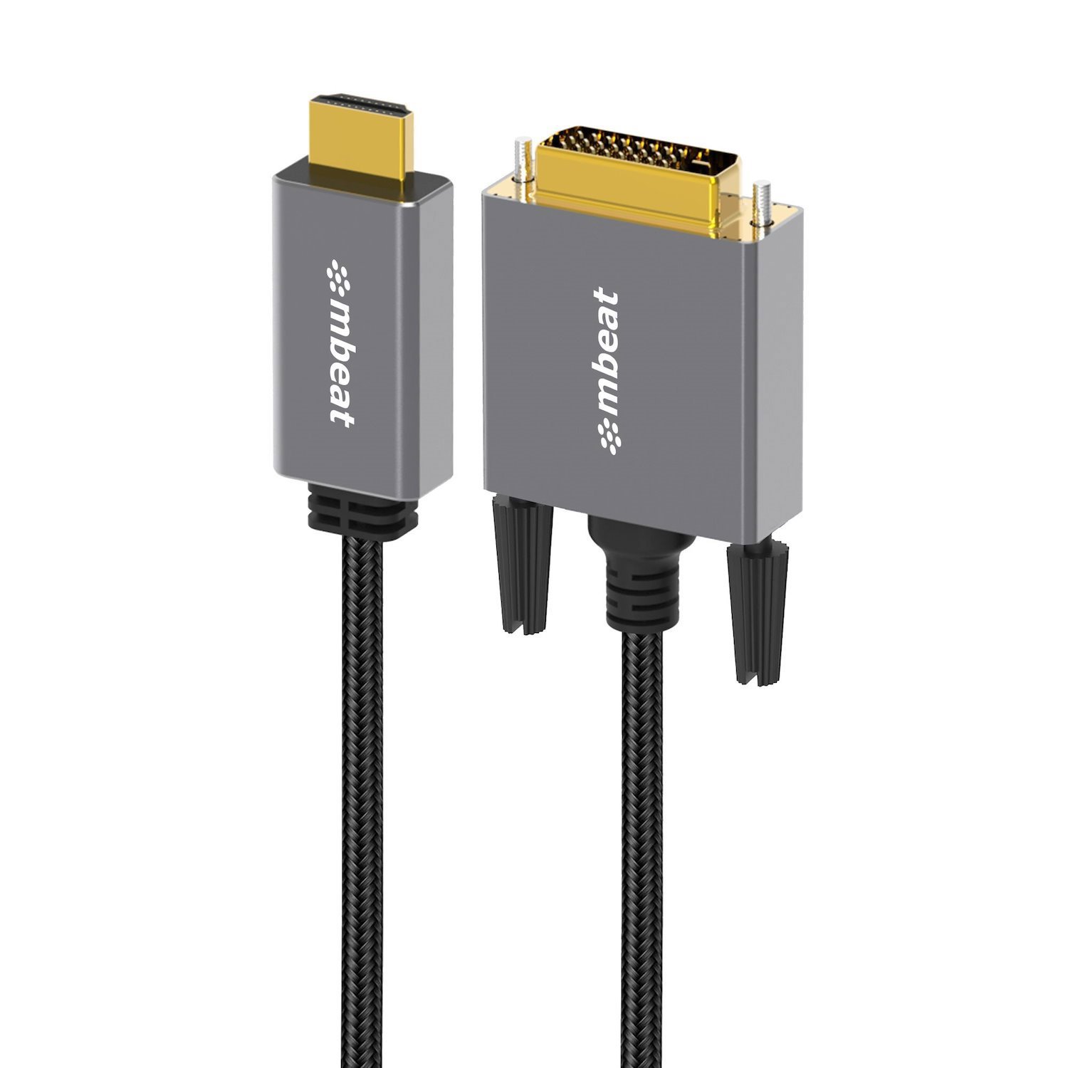 mBeat (LS) Mbeat® Tough Link 1.8M Hdmi To Dvi Cable Up To 1080p@60Hz (1920×1080) Cable Length: 1.8M Package Weight: 163G