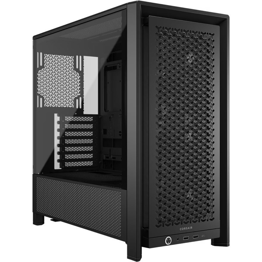 Corsair Frame 4000D RS Modular Mid-Tower PC Case - Black, Atx, 430MM Gpu, 170MM Cpu Cooler, 360MM Rad, 1X Usb-C 3.2 Gen 2