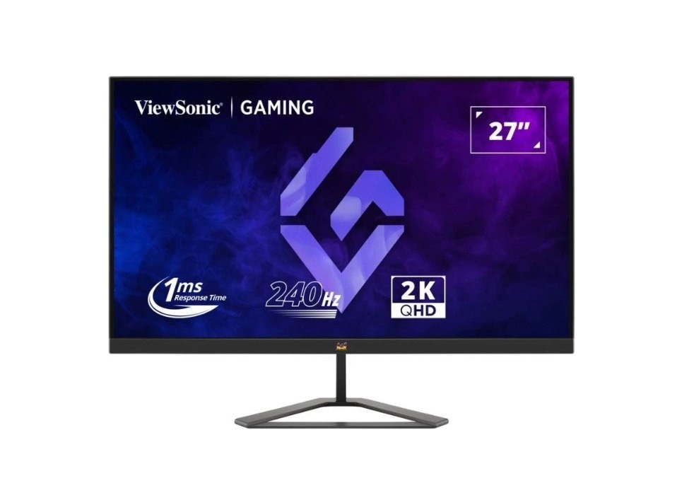 ViewSonic 27' 2K 240HZ 1MS Lightning Fas, Ips, Dual Speakers, SuperClear Ips. 2X Hdmi 2.0, 1X DP 1.4. Vesa 100X 100T, Tilt Gaming Monitor,3YARW
