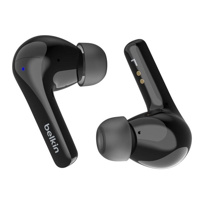 Belkin SoundForm Motion 2 True Wireless Earbuds - Black(AUC010fqBKV2), 33 Hours, Fast Charge, IPX5-Rated, Builit-In Eq Presets, 2 Years Warranty