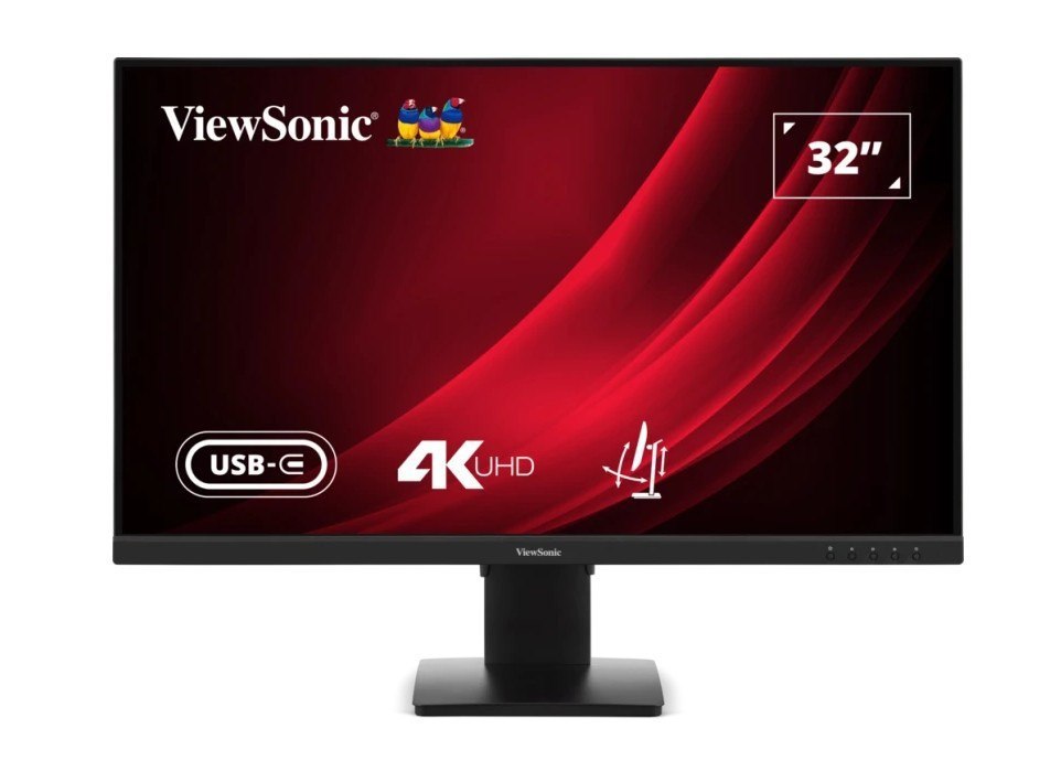 ViewSonic 32' VG 4K SuperClear Va, Usb-C, DP, Height Adjust, 3Y Advance Replacement, Business Pro Monitor,3YARW