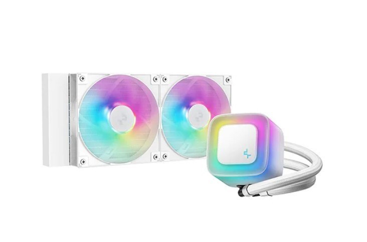 DeepCool Le240 V2 Liquid Cooler 240MM 6TH Gen Pump Up To 3400 PWM, Hydro Bearing, IntelLGA1851/1700/1200/1151/1150/1155, Amdam5/Am4