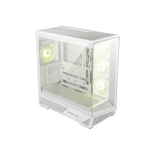 Msi Mag Pano 130R PZ -White – ATX/mATX/ITX, 400MM Gpu, 165MM Cpu, 7 Slots, 6×120MM, 360 Rad Top/Side, 2×Usb-A, 1×Usb-C 20Gbps, 460×232×490MM, 8.37KG