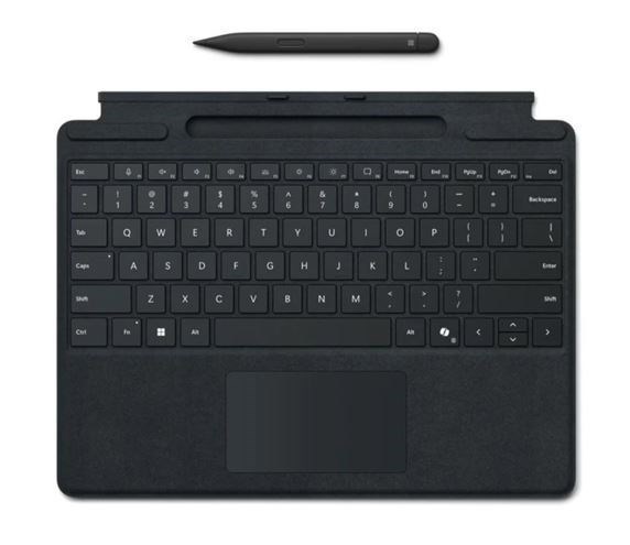Microsoft Surface Pro 8/9/X/10/11 Business Signature Mechanical & Backlit Key Large Type Cover Keyboard Black With Slim Pen