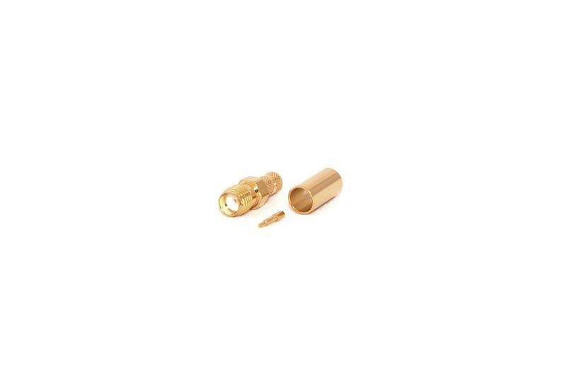 Go Wireless Rp-Sma Female Crimp Connector For LMR195/RG58