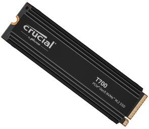Crucial T700 2TB Gen5 NVMe SSD Heatsink - 12400/11800MB/s R/W 1200TBW 1500K IOPs 1.5M HRS MTTF