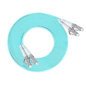 ETU-Link Fibre Optic Duplex Patch Cord 50/125ΜM Multi-Mode Om3-300 LC-LC 3M Aqua