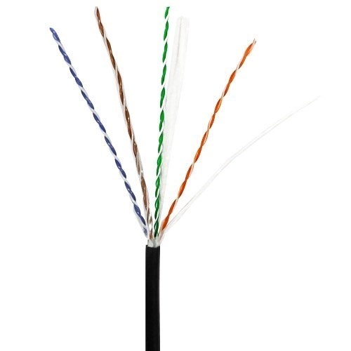 ADI PRO 0E-CAT6DB1BK CAT6 23/4 Direct Burial Cable, 1000', Black