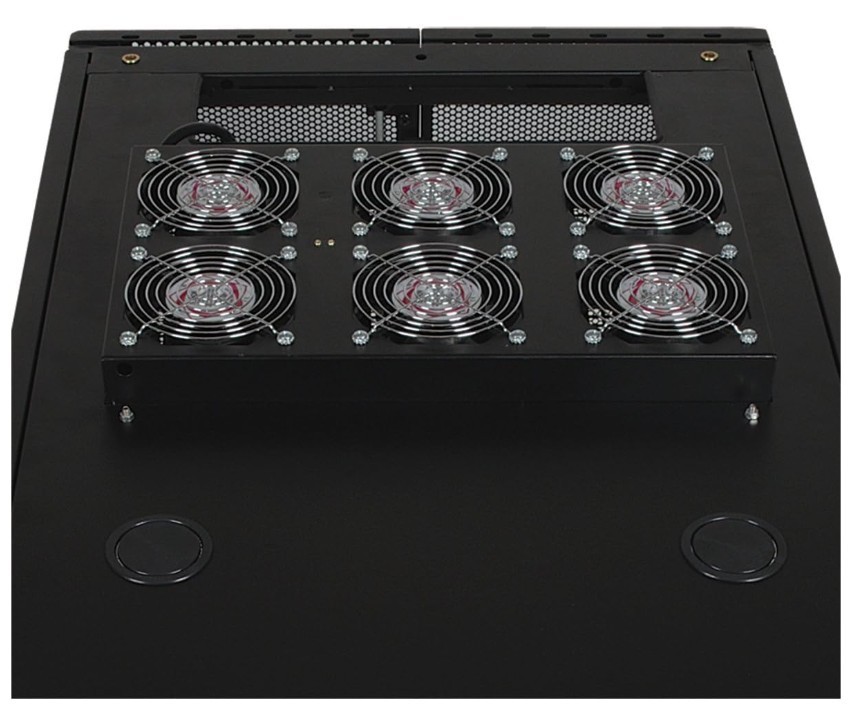 TRIPP LITE Roof-Mounted Fan Panel Rack Enclosure, 630 CFM, Heavy-Duty Steel, Cabinet Airflow Management, 2A 120V, 5-15P Plug, 2-Year Warranty