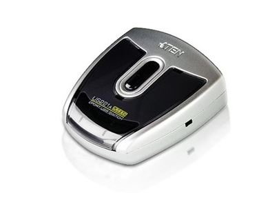 Aten (Us221a-At) 2 Port Usb 2.0 Periphaeral Sharing Device. Allows Up To 2 Computers To Share The Use Of A Single Usb Peripheral Device