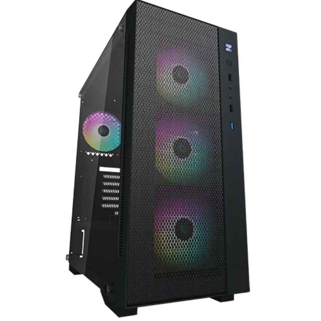 DeepCool Matrexx 55 Mesh Add-Rgb 4F Mesh Panel Tempered Glass Case, 4 Preinstalled Argb Fans