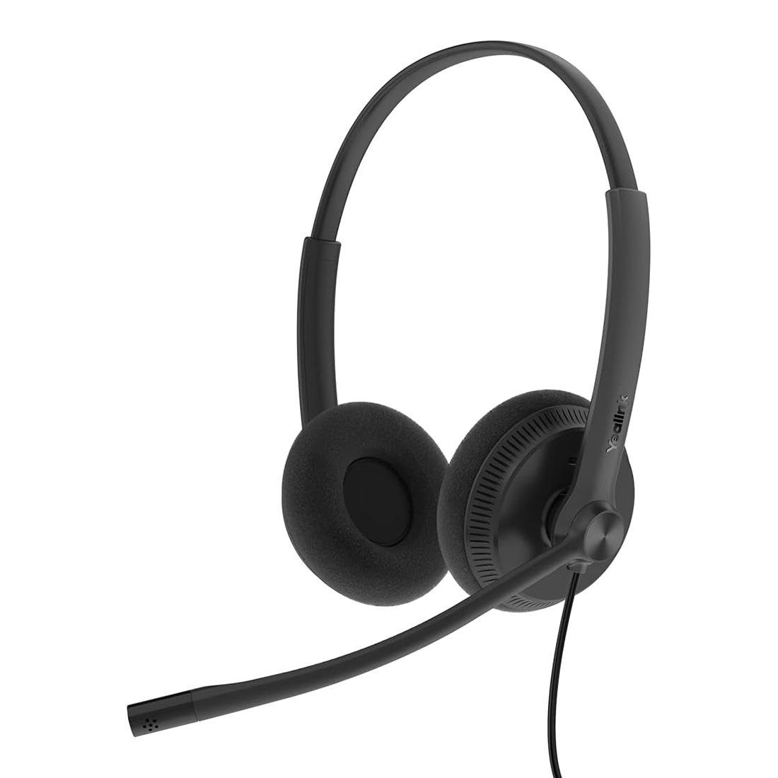 Yealink (Uh34 Lite Dual Teams) Microsoft Certified Teams Usb Wired Headset, Dual, Usb-A, Noise-Canceling Mic & Foam Ear Cushion