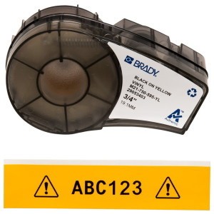 Brady Label Cartridge For BMP21 Series, Id Pal, Labpal Printers, Yellow