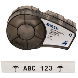 Brady Polyester Labels For The BMP21 Series, Id Pal, Labpal Printers. Black Ribbon On