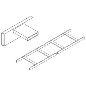 Chatsworth Universal Cable Runway, 18 in.W X 1.5 in.H X 9.96