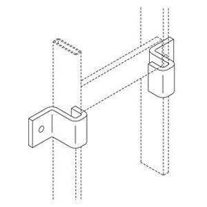 Chatsworth Vertical Wall Bracket, Cable Runway, 1.7 In. H X 2