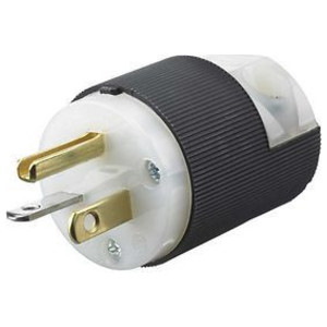 Hubbell Insulgrip 174; Straight Blade Plug, Industrial GR