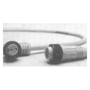 Molex Mini-Change174 5-Pole Industrial Male Straight Receptacle With 1/2-14 NPT Mounting Thread, 16 Awg 12 In. Leads