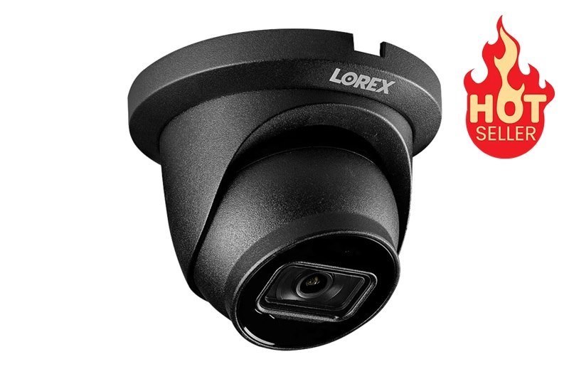 Lorex N3 - 4K (8MP) IP Wired Turret Security Camera, Listen-in Audio, Real-Time 30 FPS Recording