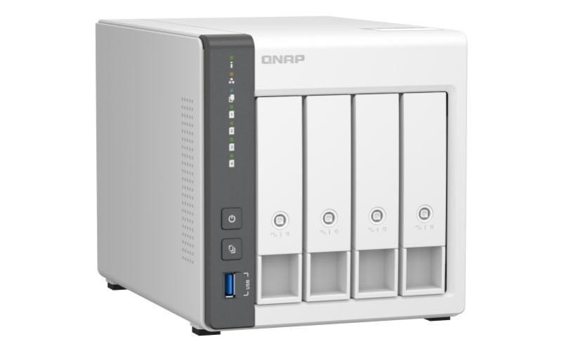 Qnap TS-433-4G, 4-Bay Arm 4C 2.0GHz ; 4 X Sata 6Gb/s 3.5"/2.5"; 4GB Ram On-Board; 1 X GbE; 1 X 2.5GbE ; 1 X Usb3.2 Gen1 And 2 X Usb2.0, 2 Years WTY