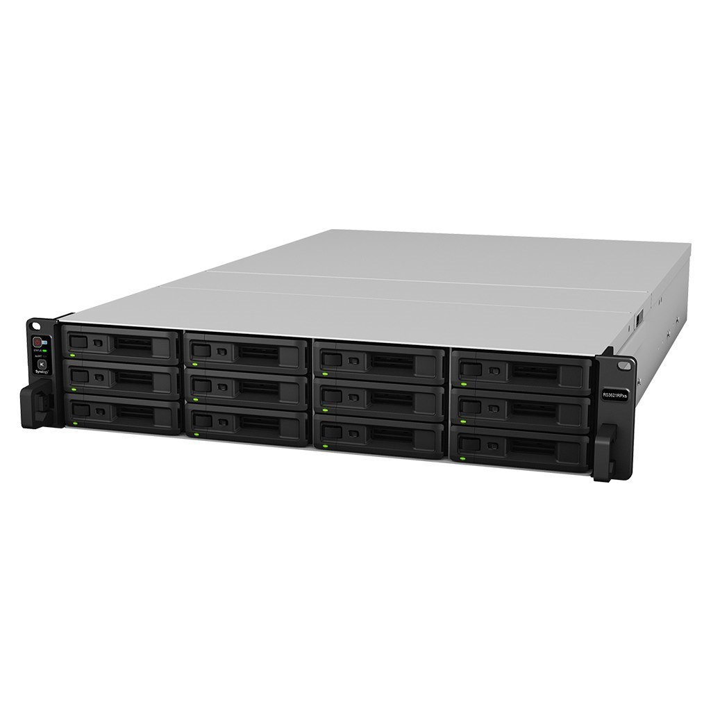 Synology RS3621RPxs RackStation 12-Bay Scalable Nas ( Rail Kit Optional ) Redundant Power (Use Synology HDD Only)