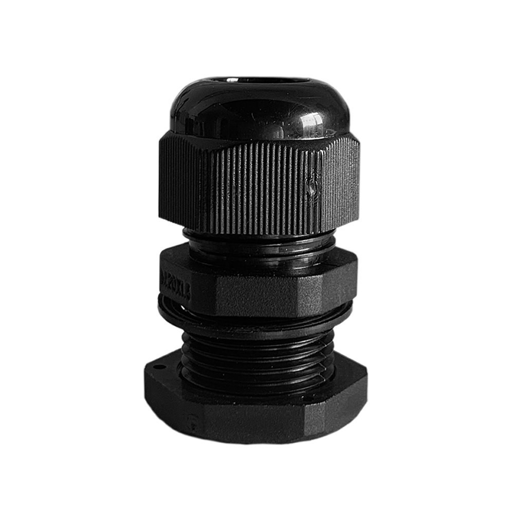 4Cabling 4C | 20MM Nylon Cable Gland Long Threaded With Washer - 25 Pack