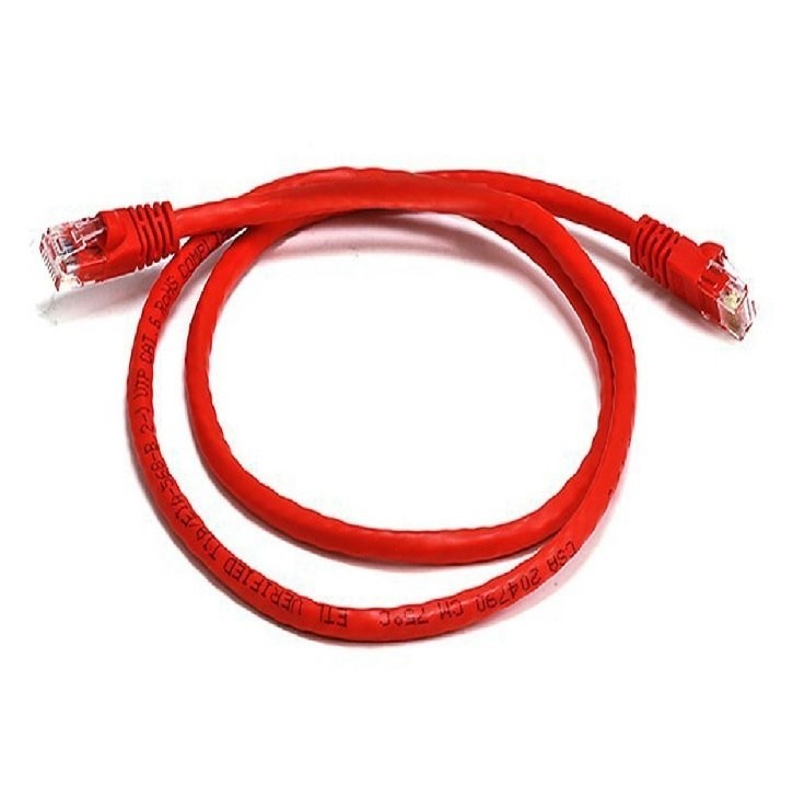8Ware 8WR Cab Nw-Cat6a-0.25M-Red