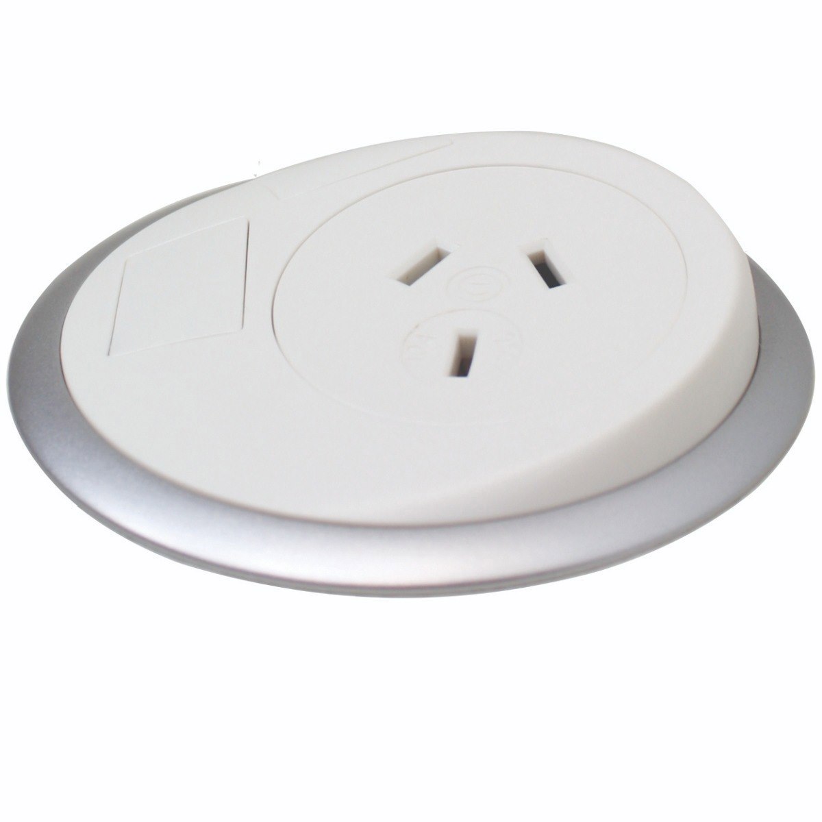 Oe Elsafe: Pixel 1 X Gpo With 2000MM Lead And 10A Three Pin Plug - White/Silver