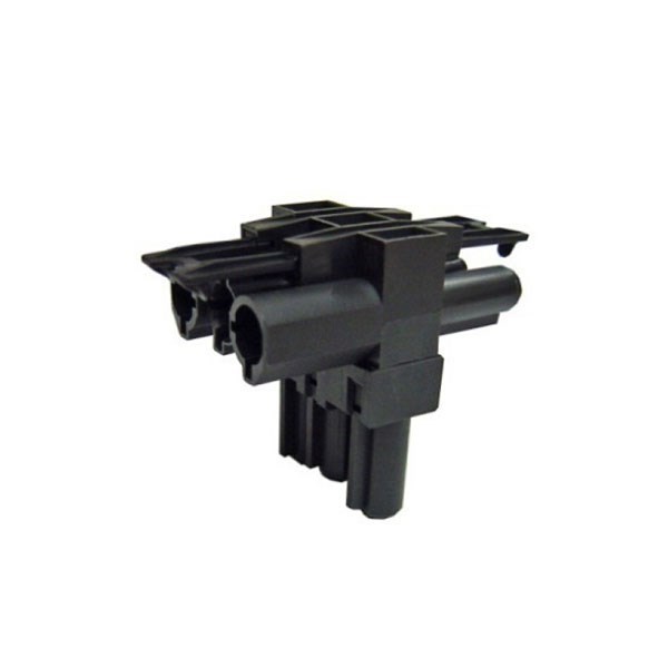 Oe Elsafe: T Connector 1 Male / 2 Female Black