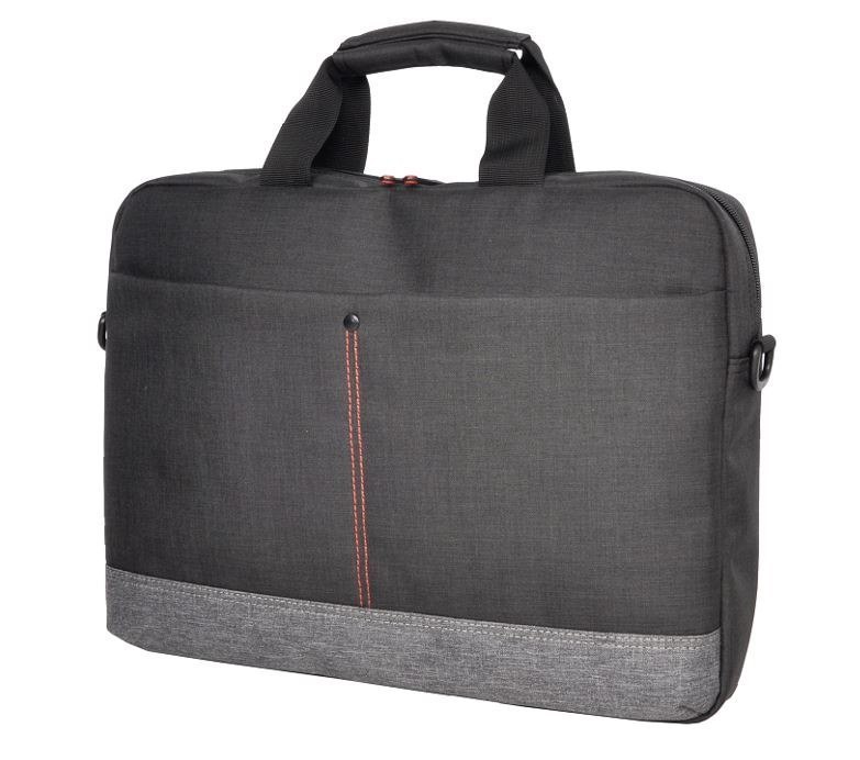 Just You PC Oxhorn 10' 13.3' 14' 15.6' 16' Notebook Back High-Quality Nylon Fabric Top Zip Closure And Padded Compartment Shoulder Strap Nylon Case Black+ Grey