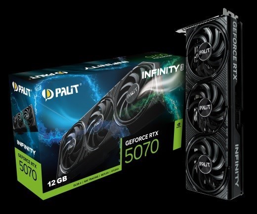 Palit RTX5070 Infinity 3 12GB GDDR7 192Bit 3-DP Hdmi Ne75070019k9-Gb2050s