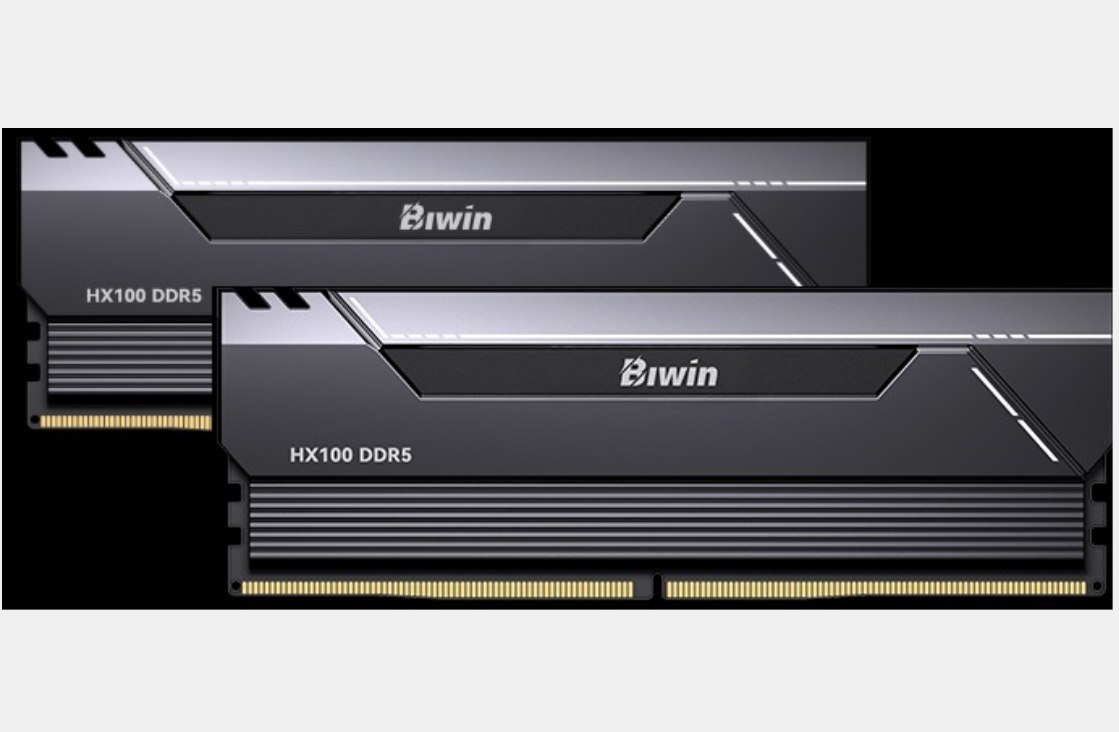 Biwin DDR5 Memory HX100 Heatsink 6000MHZ 32Kits (16GB*2) CL36 Black Black Opal (Gaming) BXH53260HX1-D36DB