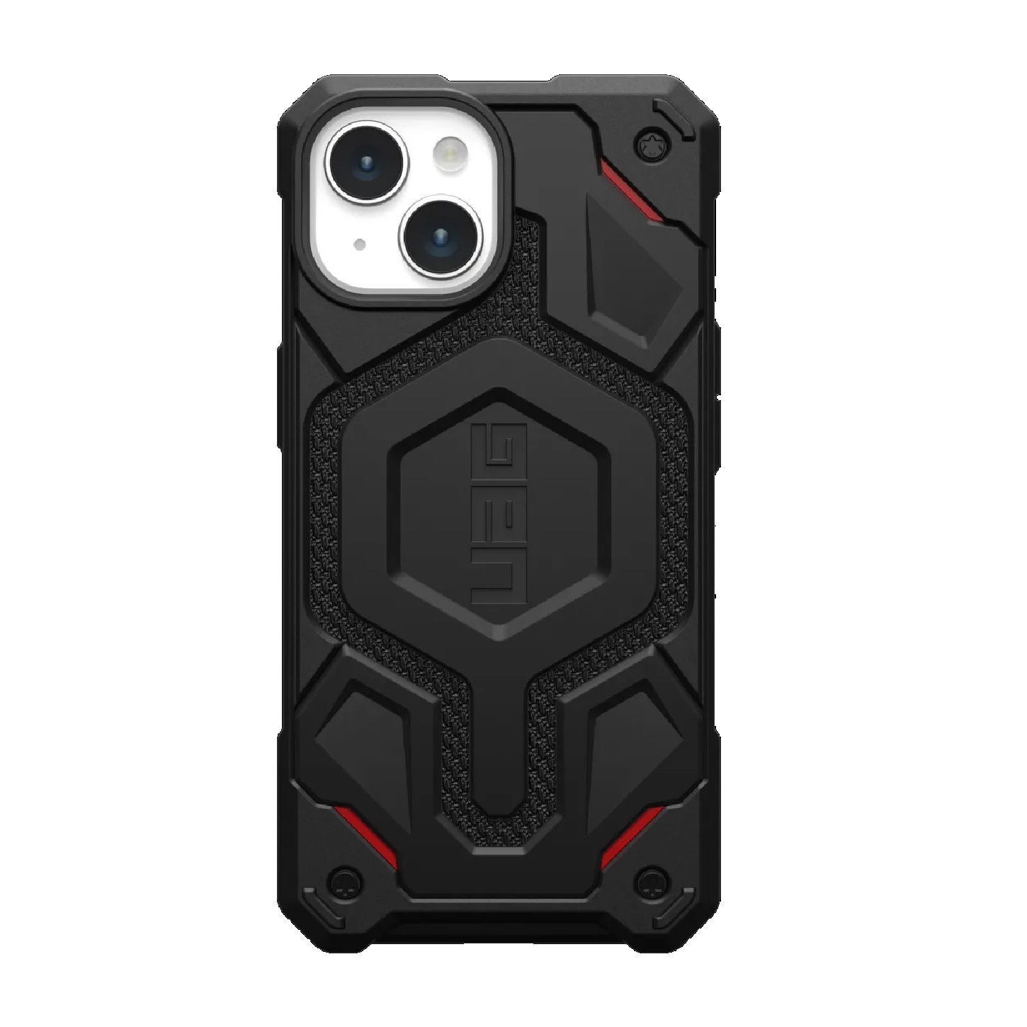 Uag Monarch Pro Kevlar MagSafe Apple iPhone 15(6.1') Case - Kevlar Black (114219113940), 25FT. Drop Protection (7.6M),5 Layers Of Protection