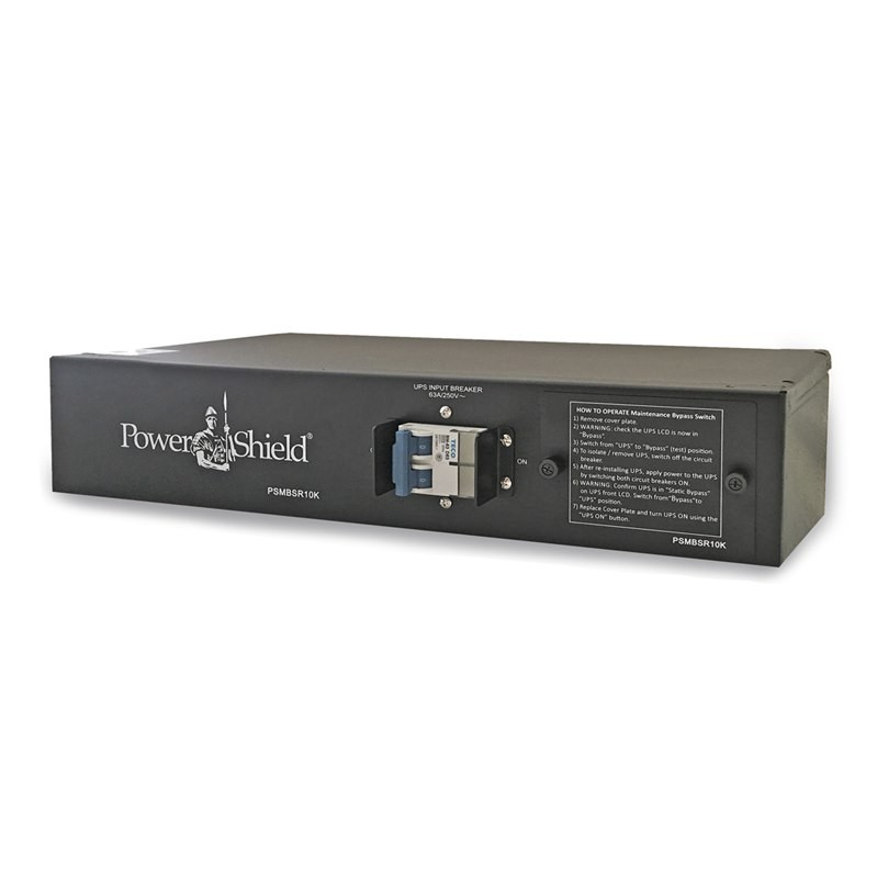 PowerShield Rack Mount 1:1 Maintenance Bypass Switch For 6-10kVA Ups, 2U, HW, Interlocked, Ensures Uninterrupted Power During Maintenance