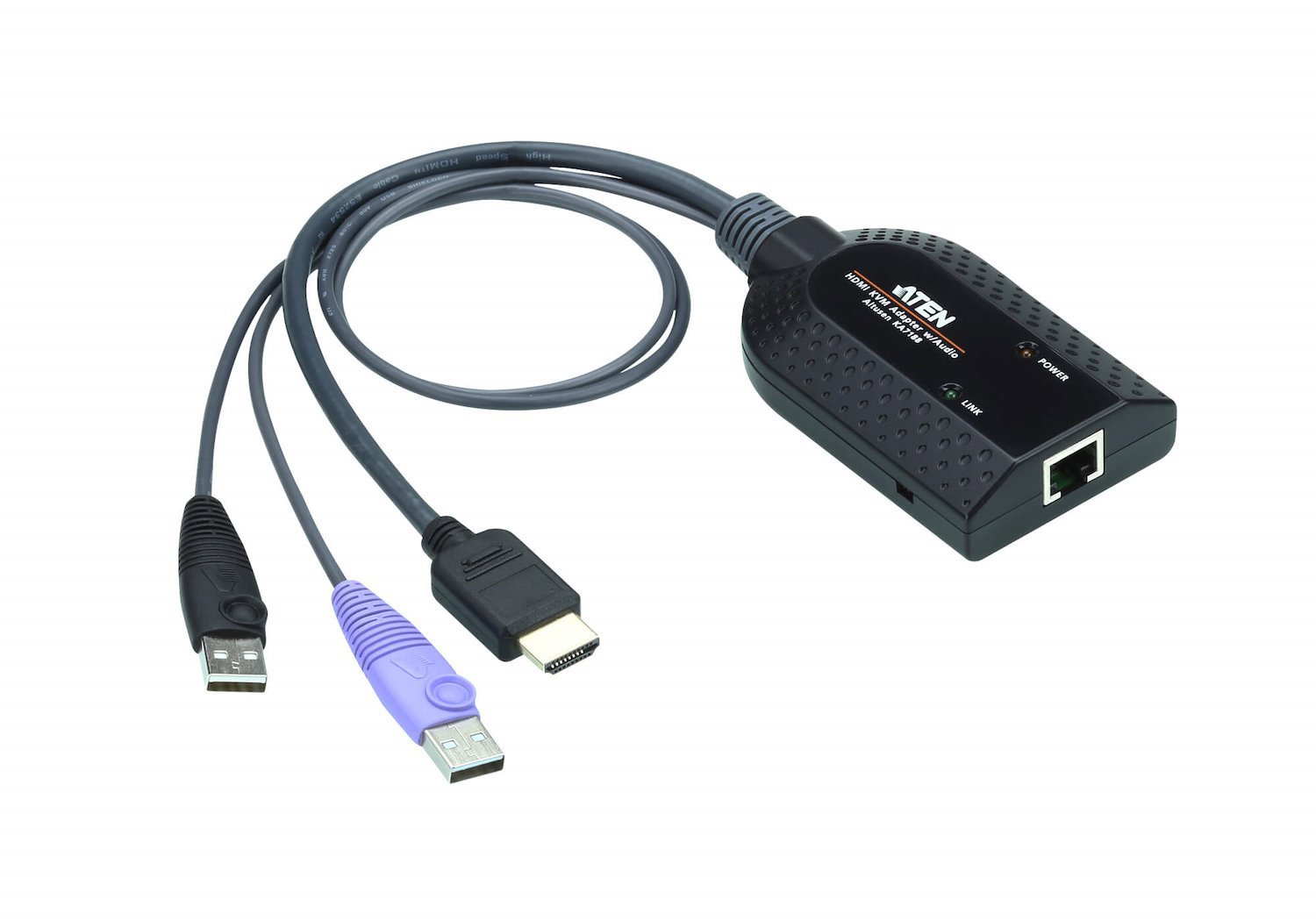 Aten KVM Cable Adapter With RJ45 To Hdmi & Usb To Suit KM And KN Series